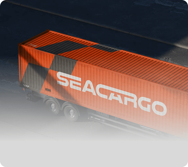 Camion articulado para transporte mercancias internacional terrestre